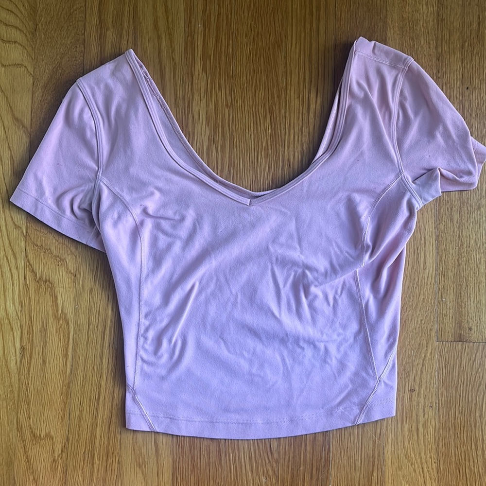 Link pink align shirt